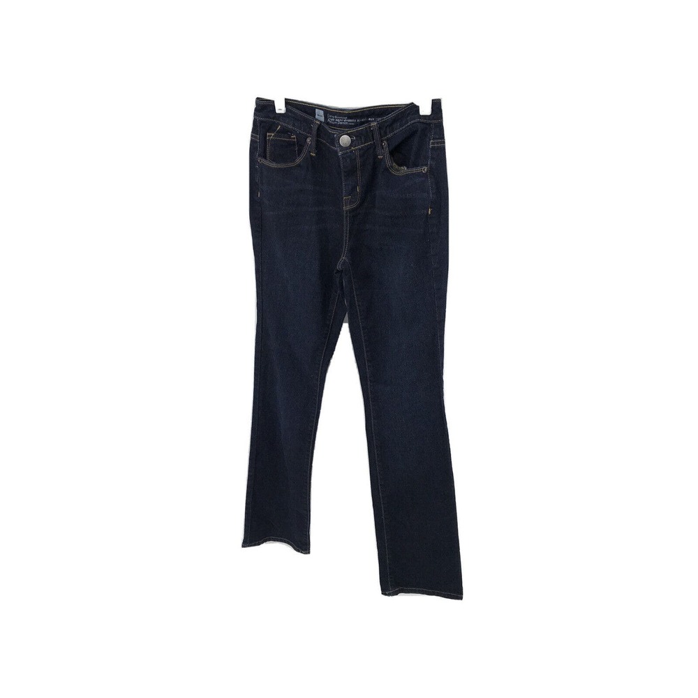 Womans Mossimo 2R Curvy Bootcut Premium Denim Blue Jeans Mid Rise 5 Pocket